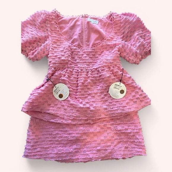 🚨CLEARANCE🚨 Lost + Wander Paloma Pink Mini Skirt Set NWT Size S - Picture 1 of 5